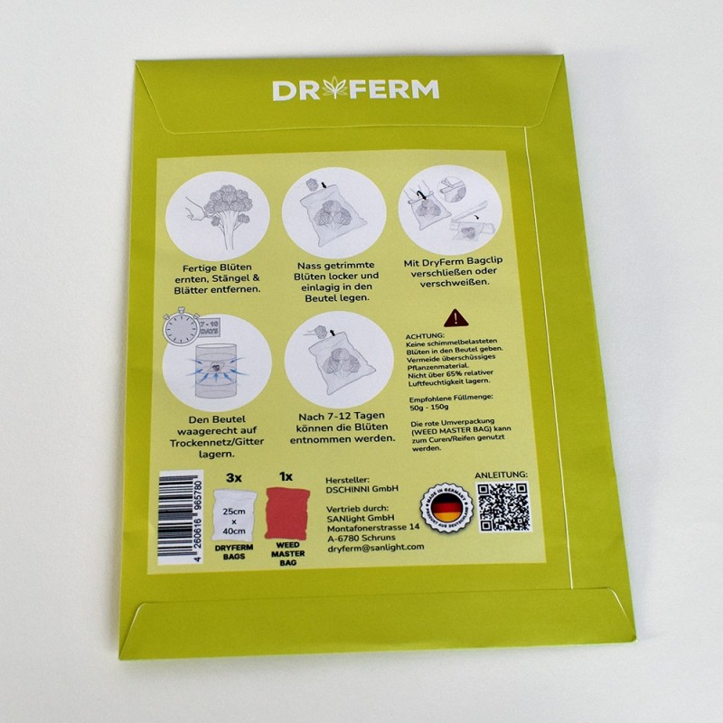 DryFerm Bag  25×40 cm: Reife- & Trocknungsbeutel